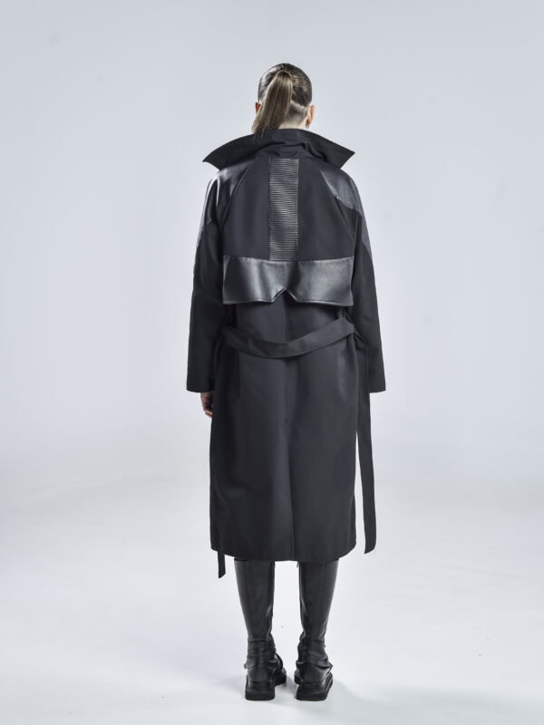 Black Matter Trench Coat Women