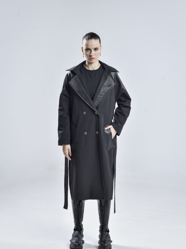 Black Matter Trench Coat Women