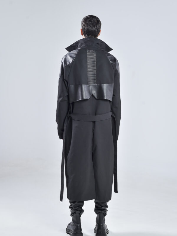 Black Matter Trench Coat Men