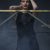 little black dress made of stretchable cotton lycra, designed with vegan eco leather and transparent net for bad-ass powerful look